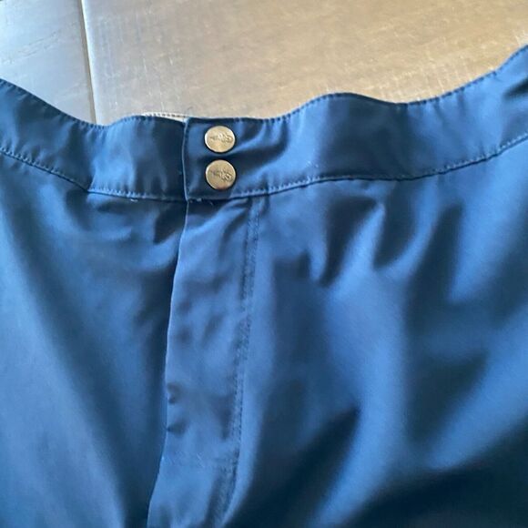 Reel Life Shorts Men's XL Blue Mesh Lined Elastic Waist Snap Surfing Swim Trunks - Picture 2 of 14